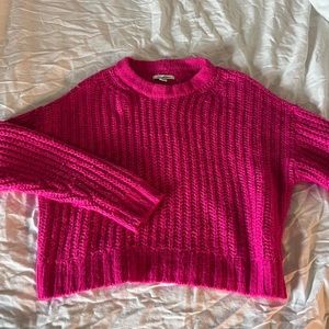 pink sweater